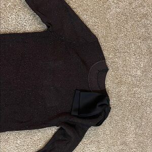 Like New Ted Baker London Metallic Brown Sweater with Black bow detail size 3--